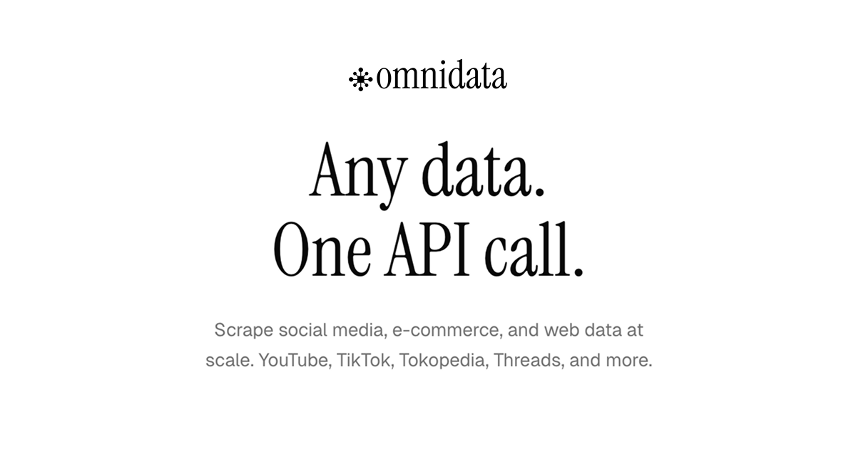 Indonesia Social Listening & Brand Monitoring API | Omnidata